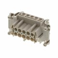 Molex Gwconnect Screw Terminal Insert, Female, 10-Pole, 16A, With Wire Protection (Ag) Plated 7310.6004.0